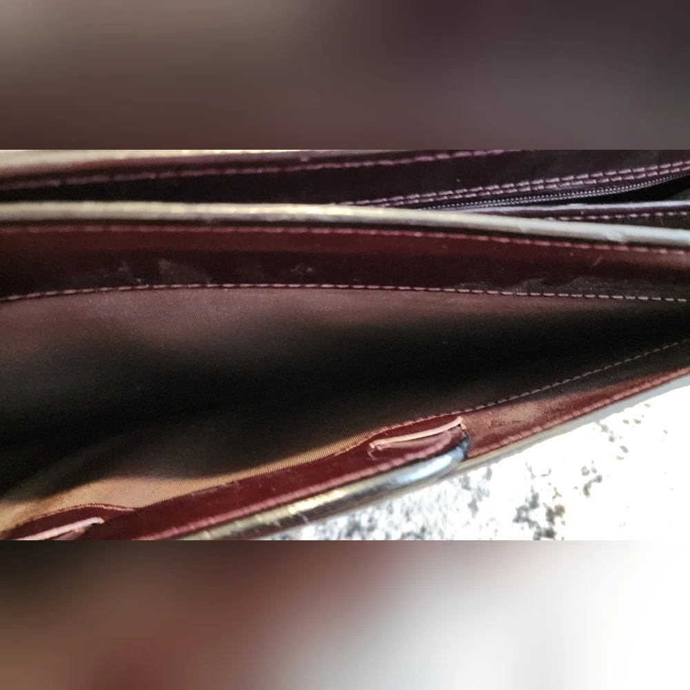 Vintage HERITAGE Top Grain Leather Portfolio Briefcase